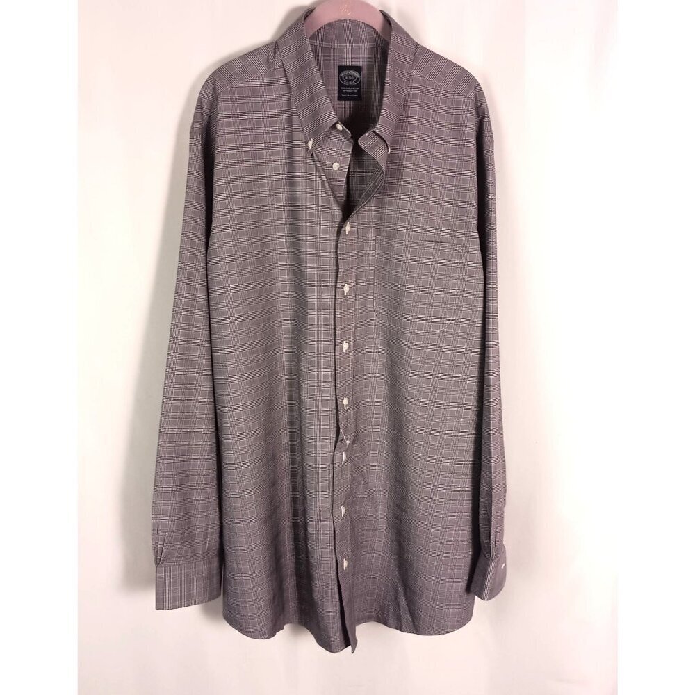 Brooks Brothers Non Iron Stretch Supima Cotton Dress Shirt 18 36/37 NWOT